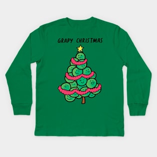 Grapy Christmas Kids Long Sleeve T-Shirt